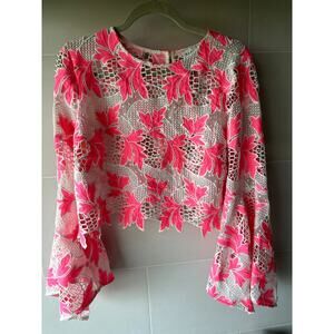 Marlowe Sirena cut out lace top